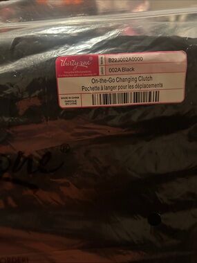 thirty-one Black On-the-Go Changing Clutch